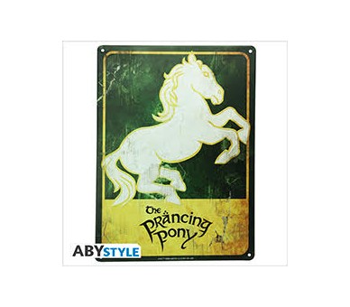 Lord of the Ring Metal Plate : Prancing Pony (28x38)