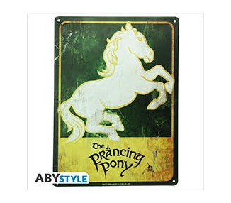 Lord of the Ring Metal Plate : Prancing Pony (28x38)