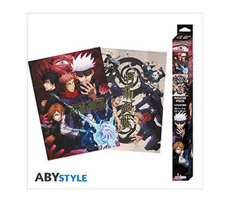 Poster Set 2 Chibi Jujutsu Kaisen : Group and school (52x38)