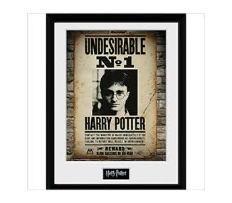 Framed Poster Harry Potter : Undesirable No 1