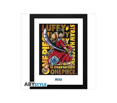 Framed Poster One Piece : Luffy in Wano Artwork