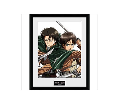 Framed Poster Attack on Titan : Levi & Eren