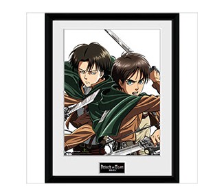 Framed Poster Attack on Titan : Levi & Eren