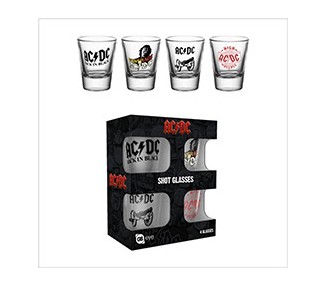 Set of 4 shooters AC/DC : Mix