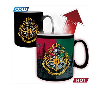 Tazza 320ml Heat Change Harry Potter : Hogwarts Crest