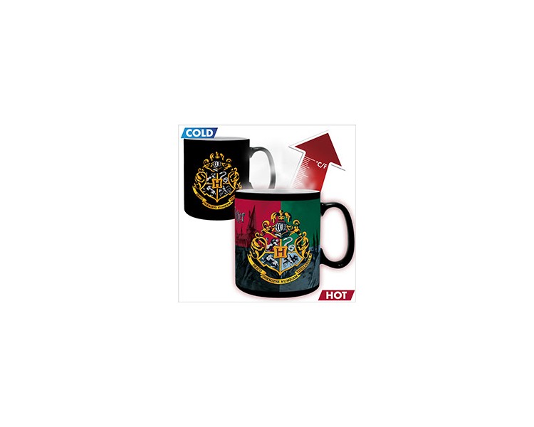 Tazza 320ml Heat Change Harry Potter : Hogwarts Crest