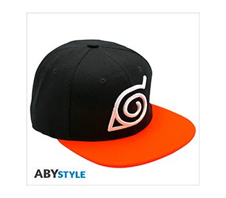 Naruto Shippuden Cappellino Black Orange Konoha One Size