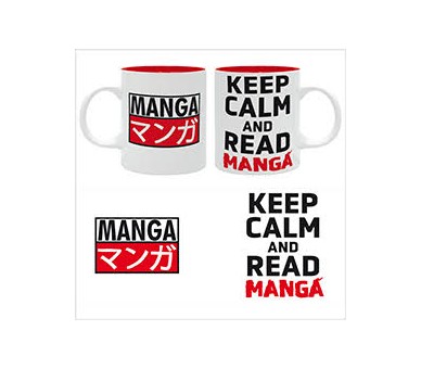 Keep Calm and Read Manga - Tazza 320ml Subli