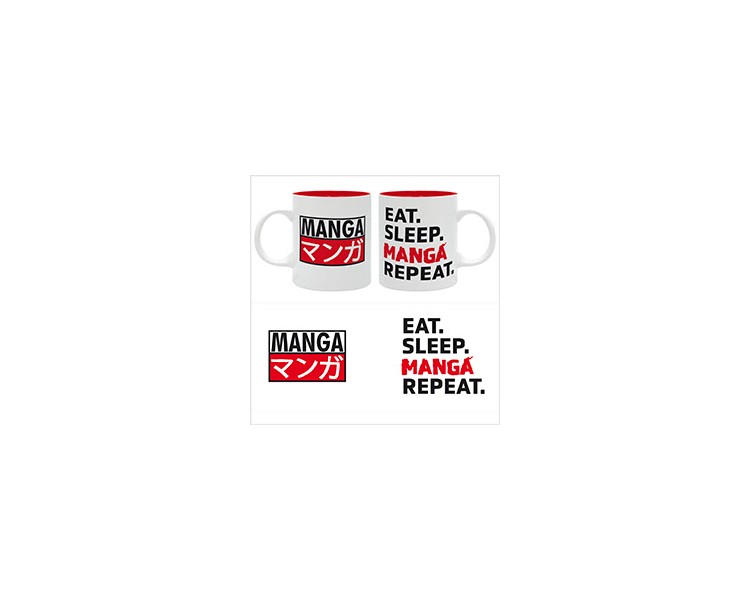 Eat Sleep Manga Repeat - Tazza 320ml Subli