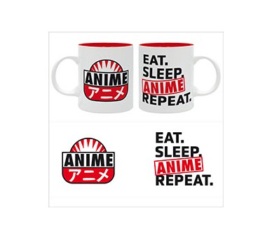 Eat Sleep Anime Repeat - Tazza 320ml Subli