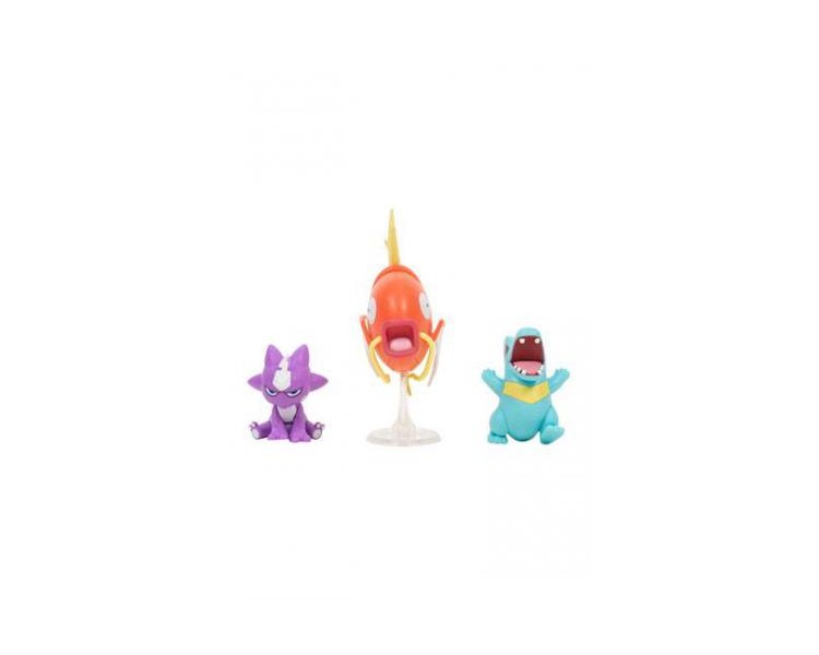 MiniFig Pokemon Battle Pack Totodile Toxel Magikarp 5cm