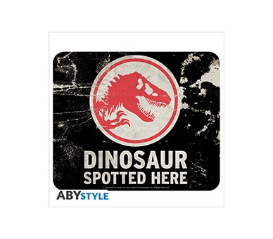 Jurassic World Tappetino Mouse Pad Caution dinosaur