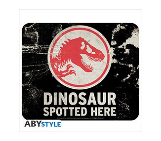 Jurassic World Tappetino Mouse Pad Caution dinosaur