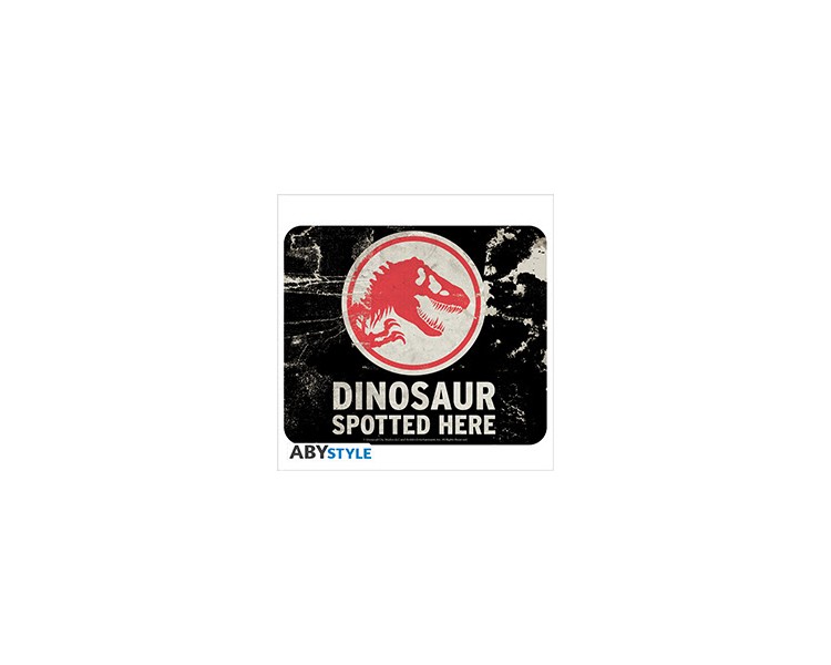 Jurassic World Tappetino Mouse Pad Caution dinosaur