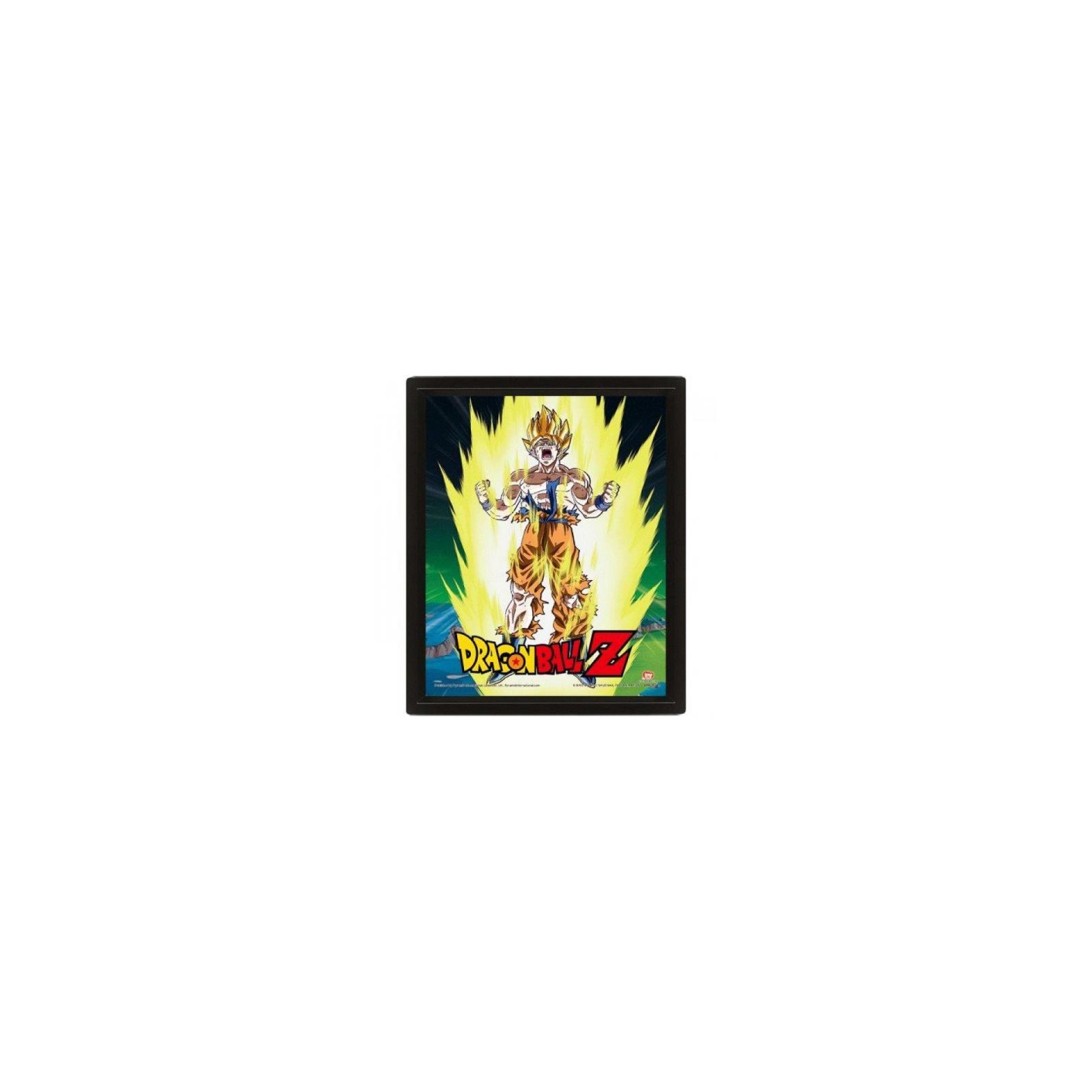 Framed 3D Cornice Dragon Ball Z Power Levels 26x20cm