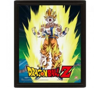 Framed 3D Cornice Dragon Ball Z Power Levels 26x20cm