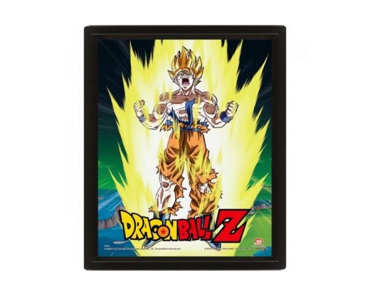 Framed 3D Cornice Dragon Ball Z Power Levels 26x20cm