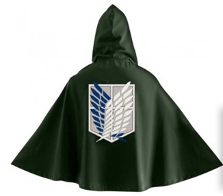 Attack on Titan Official Green Cape in Polybag REPLICA