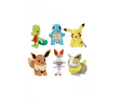 Peluche Pokemon Display 6 personaggi Wave 10