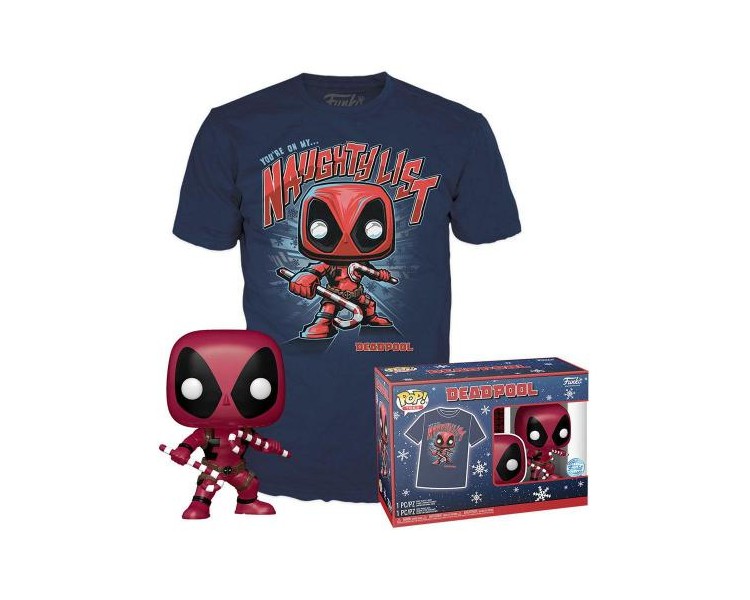 Funko POP! Tee (S) Marvel: Deadpool Christmas EXM