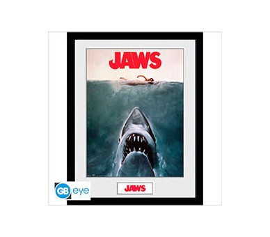 Jaws Lo Squalo Framed Print : Key Art