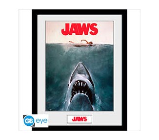 Jaws Lo Squalo Framed Print : Key Art