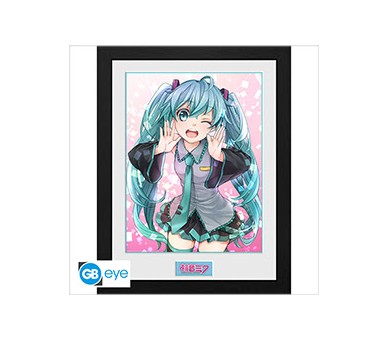 Hatsune Miku Framed Print: Wink (30x40)