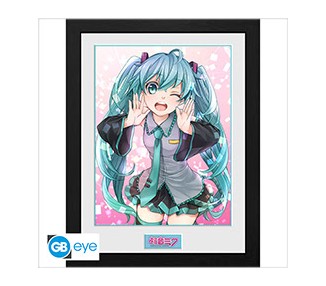 Hatsune Miku Framed Print: Wink (30x40)