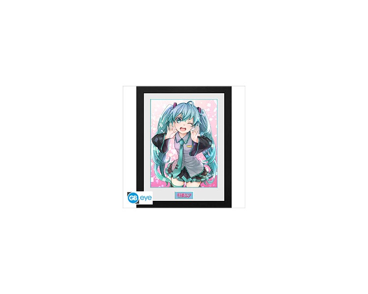 Hatsune Miku Framed Print: Wink (30x40)