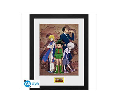 Hunter X Hunter Framed Print : Key Art Map