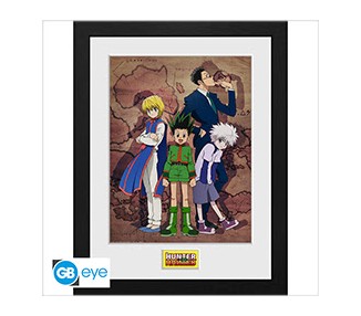 Hunter X Hunter Framed Print : Key Art Map