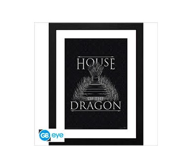 House of the Dragon Framed Print Cornice Iron Throne