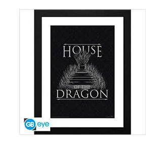 House of the Dragon Framed Print Cornice Iron Throne