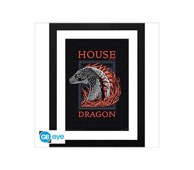 House of the Dragon Framed Print Cornice Red Dragon