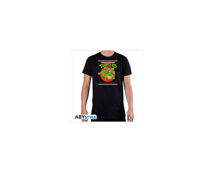 TMNT T-Shirt (XS) Pizza Group Nera Uomo