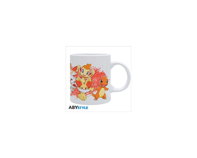 Pokemon Tazza Subli 320ml Fire Starters White