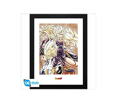 Dragon Ball Framed Print Super Saiyans (30x40)