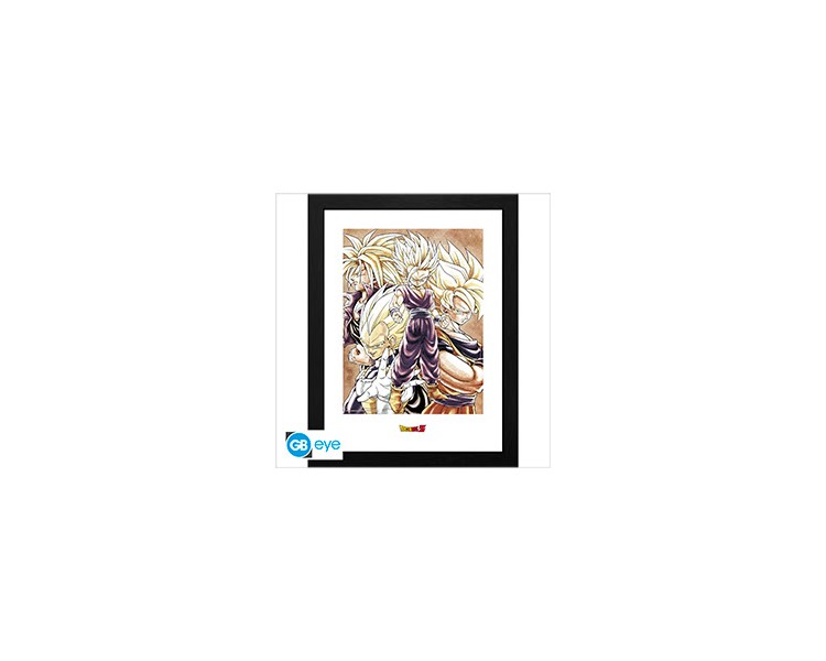 Dragon Ball Framed Print Super Saiyans (30x40)