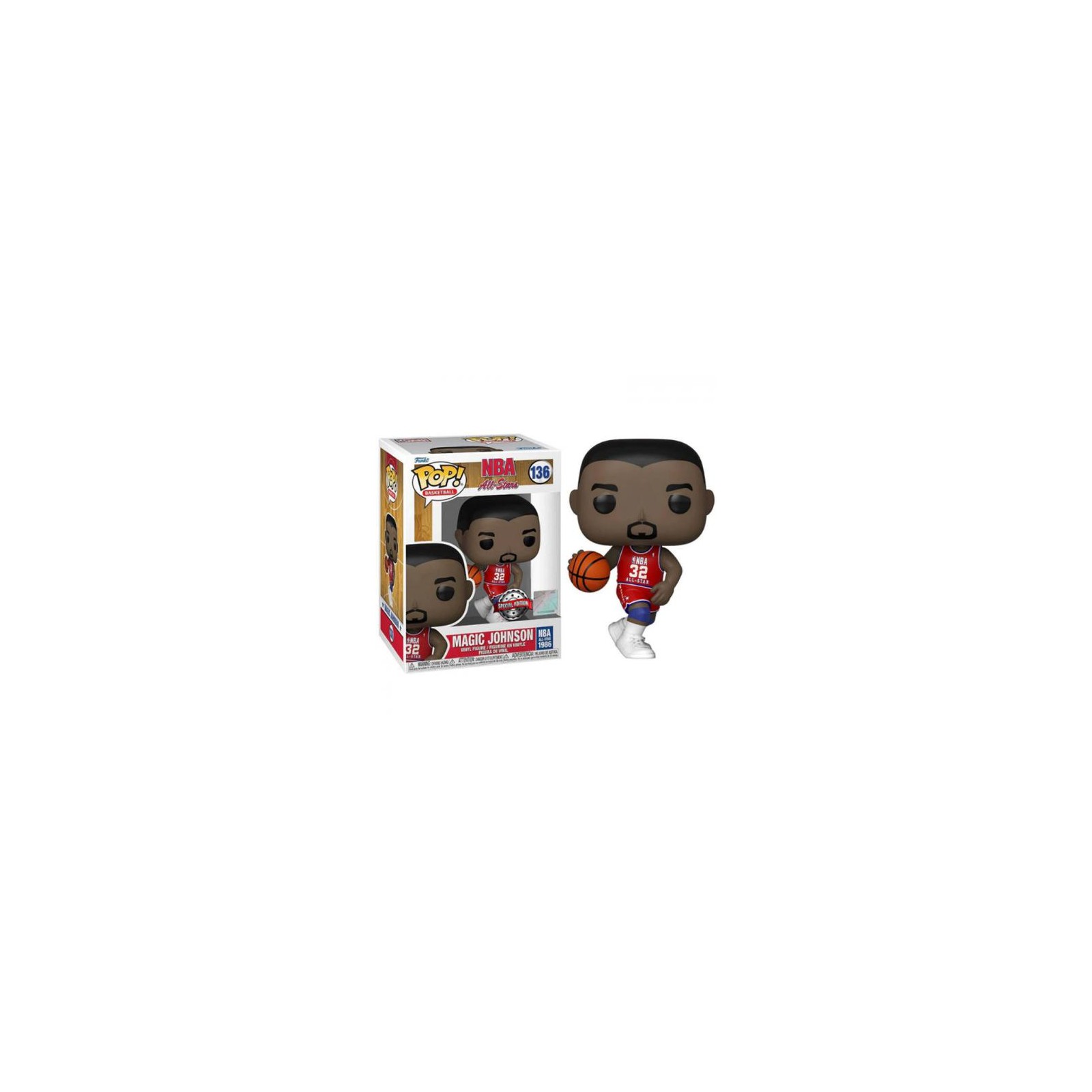 Funko POP! NBA All Stars: Magic Johnson 1986 (136) EXM