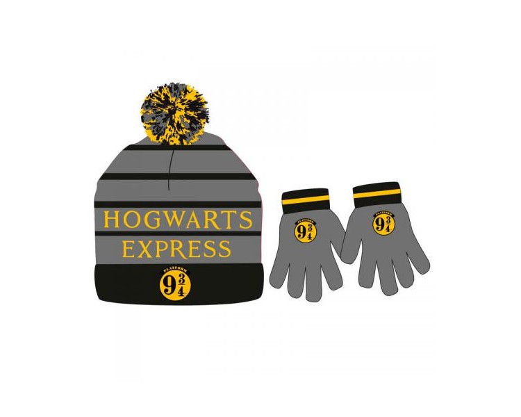 Harry Potter Hogwarts Express Set Guanti e Berretta