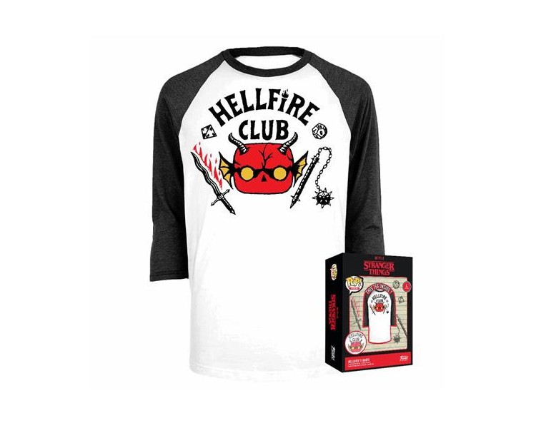 Funko POP! Boxed Tee (S) Stranger Things: Hellfire Club