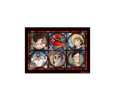 Puzzle Porco Rosso 208 Pezzi Stained Glass - Resina