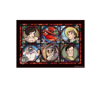 Puzzle Porco Rosso 208 Pezzi Stained Glass - Resina