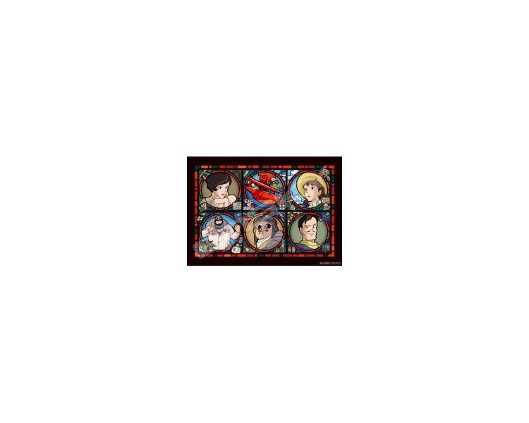 Puzzle Porco Rosso 208 Pezzi Stained Glass - Resina