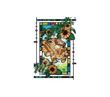 Puzzle Totoro Catbus 126 Pezzi Stained Glass - Resina