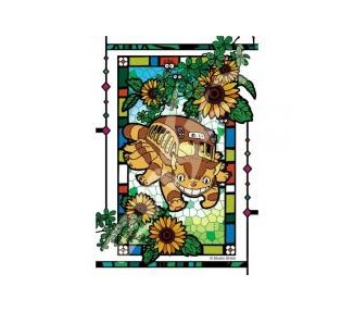 Puzzle Totoro Catbus 126 Pezzi Stained Glass - Resina