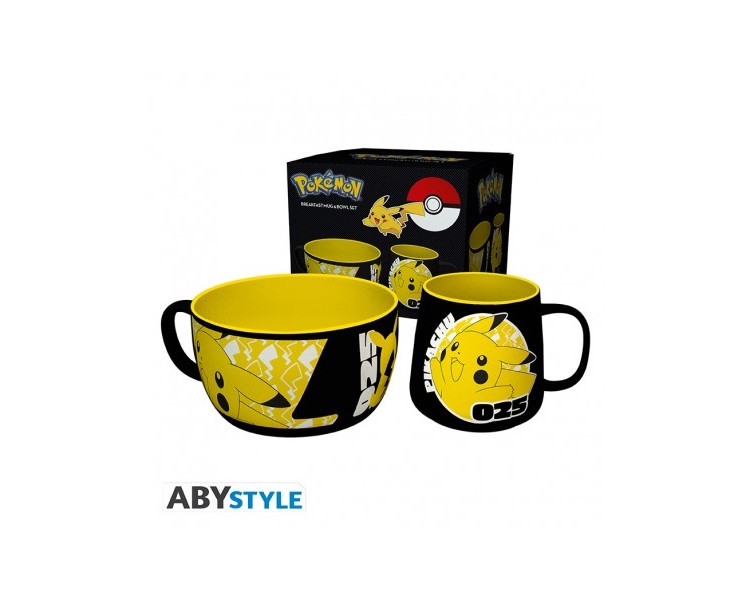 Pokemon Gift Set Colazione Tazza/Ciotola: Pikachu