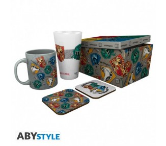 Harry Potter Gift Set Bicchiere/Tazza/Sottobicchieri: Group