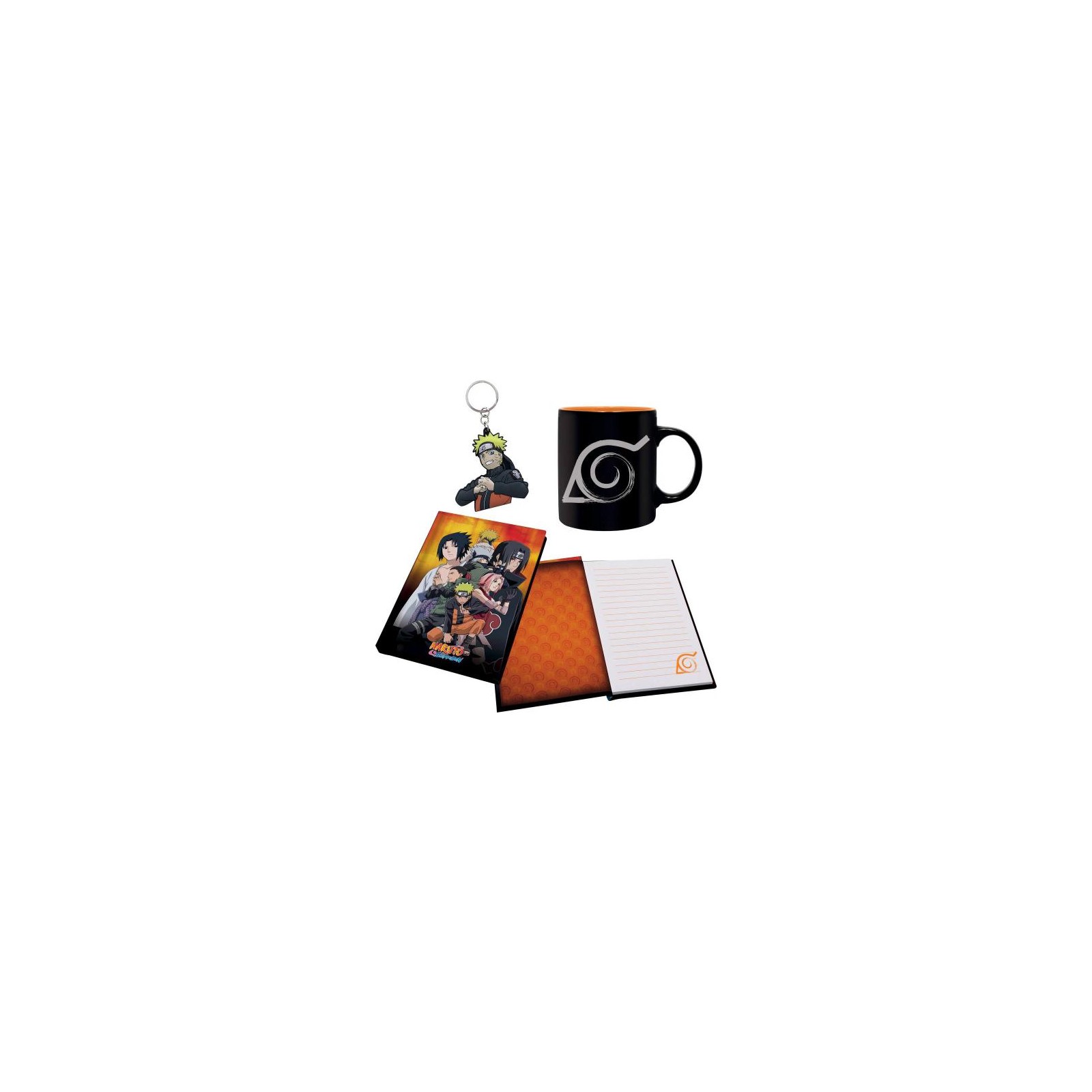 Naruto Shippuden Gift Set Tazza/Portachiavi/Notebook: Naruto