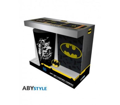 DC Comics Gift Set Bicchiere/Badge/Notebook Batman